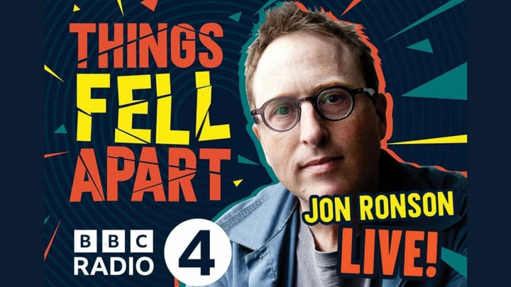 Jon Ronson: Tales From Last Days of August & The Butterfly Effect