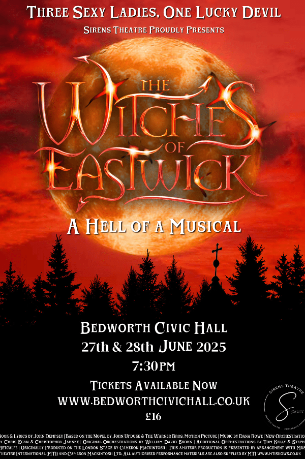 The Witches of Eastwick presented by Sirens Theatre, United Kingdom, 2025