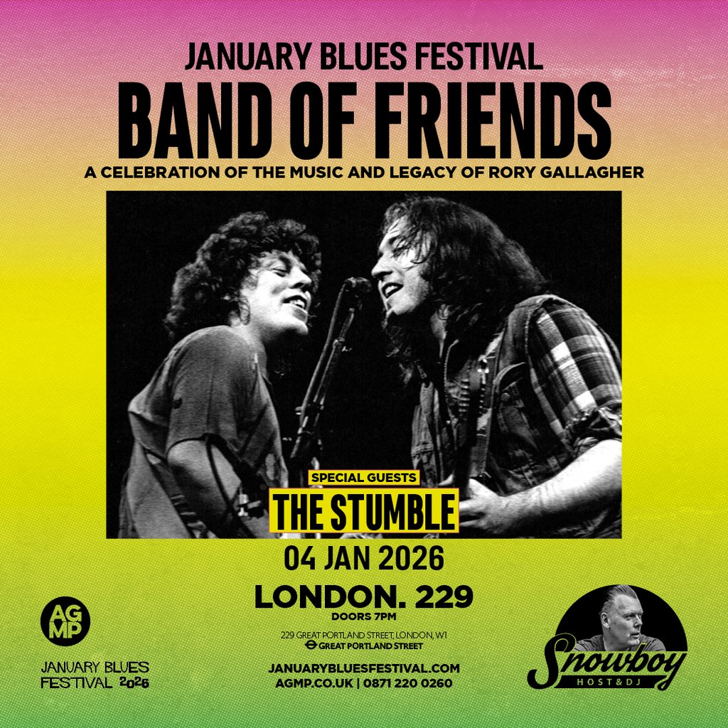 January Blues Fest: BAND OF FRIENDS + THE STUMBLE, United Kingdom, 2026