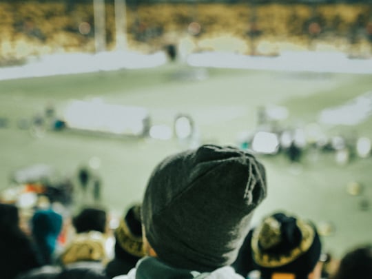 Rugby match in cold weather