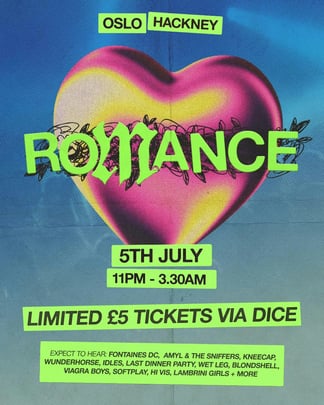 Romance: Alt, Indie & Club Bangers + Karaoke, United Kingdom, 2025