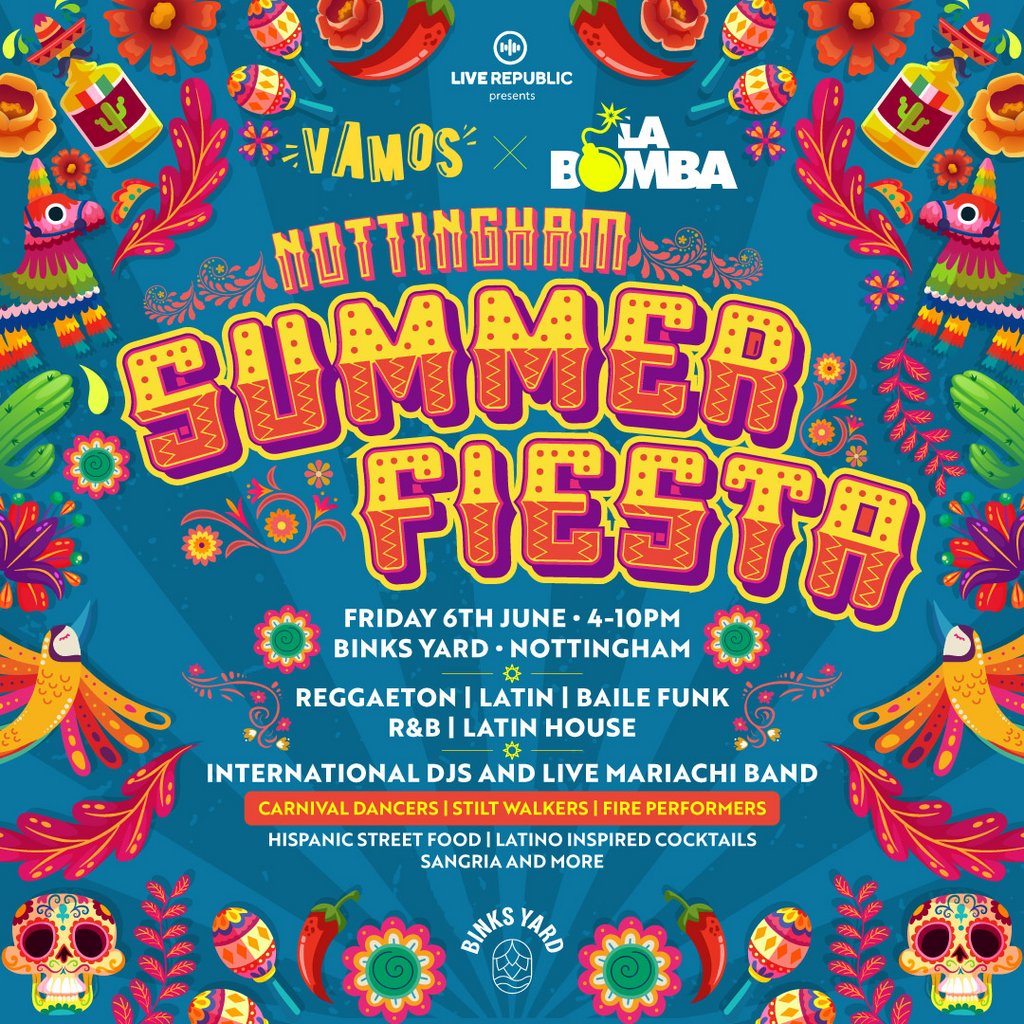 Nottingham's Summer Fiesta 2025 | VAMOS X LA BOMBA | Binks Yard, United Kingdom, 2025
