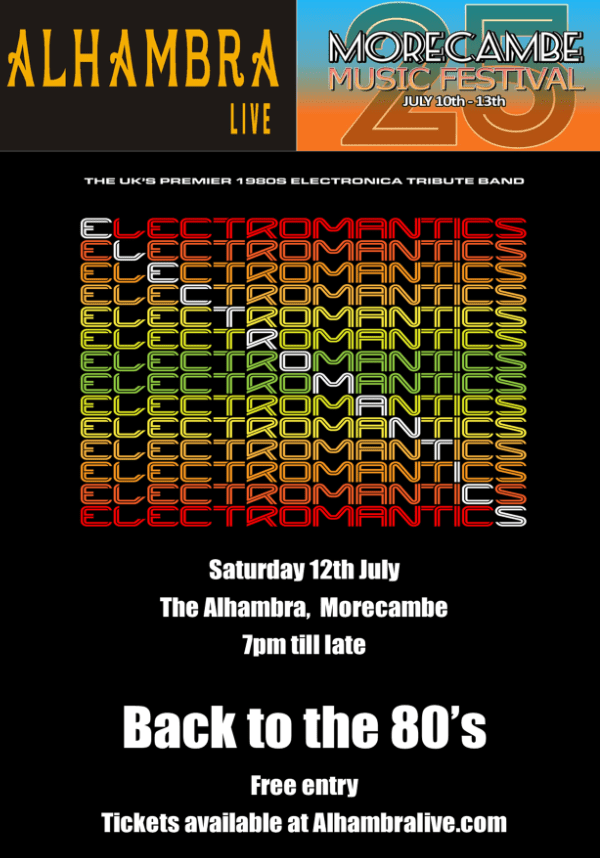 Morecambe Music Festival 25 - Back to the 80's featuring the Electromantics, United Kingdom, 2025