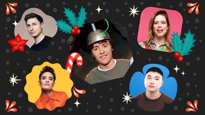 Live At Christmas, Sam Campbell, Lou Sanders, Tom Rosenthal, Maisie Adam