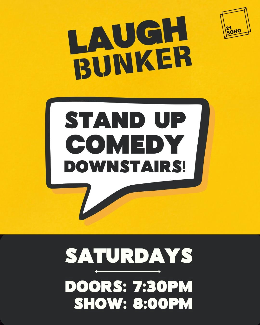 Saturday Night Comedy - The Laugh Bunker (21soho), United Kingdom, 2025