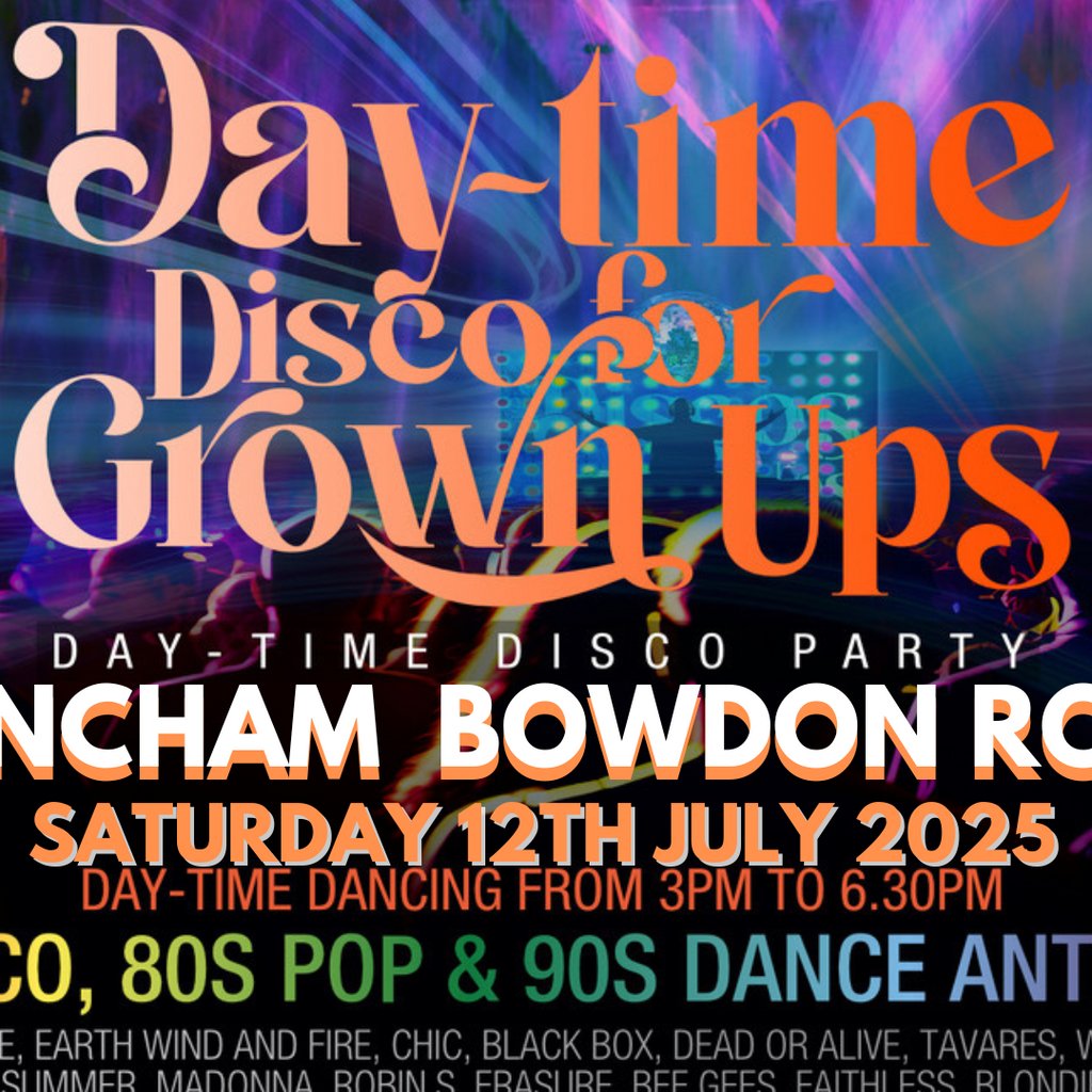 Summer DAYTIME Discos for Grown ups 70s 80s 90s disco party, United Kingdom, 2025
