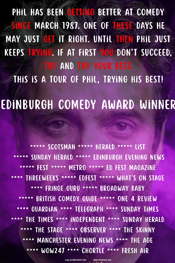 Phil Nichol + Support, United Kingdom, 2025