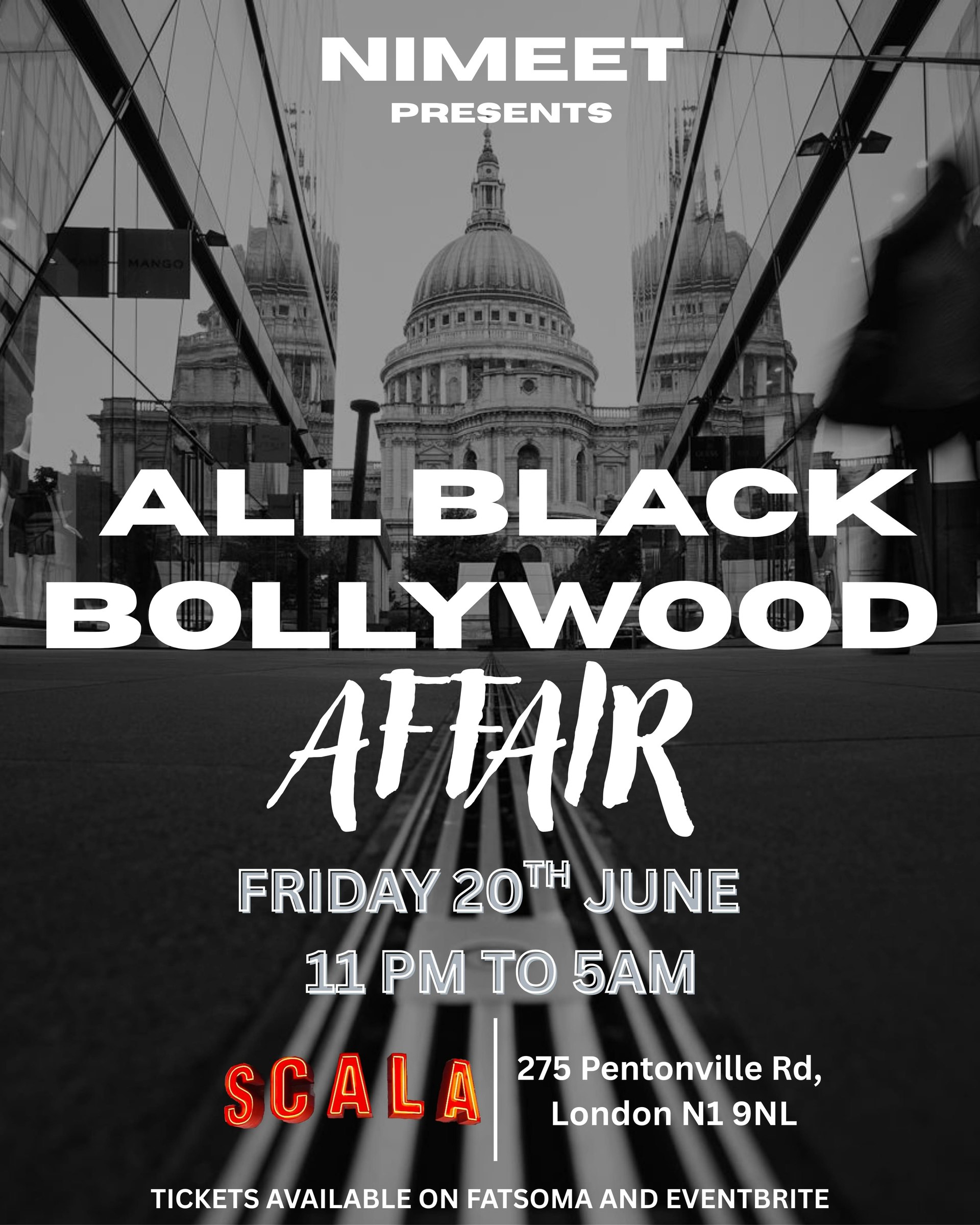 All-black Bollywood Affair, United Kingdom, 2025
