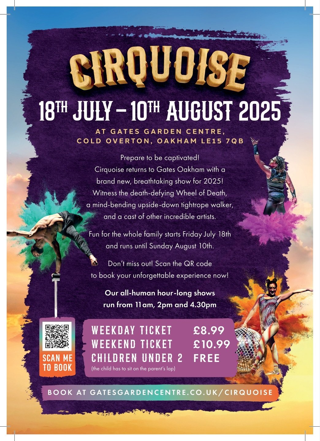 CIRQUOISE at Gates Garden Center, United Kingdom, 2025