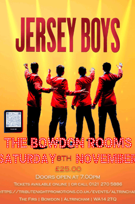 Jersey Boys Tribute Night - Manchester