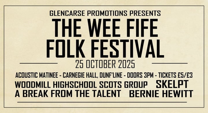 The Wee Fife Folk Festival Acoustic Matinee