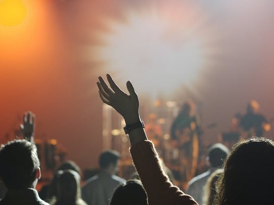 Audience at a music concert