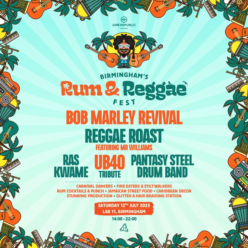 Rum & Reggae Festival 2025 | Lab11 Birmingham | 100 TICKETS LEFT, United Kingdom, 2025