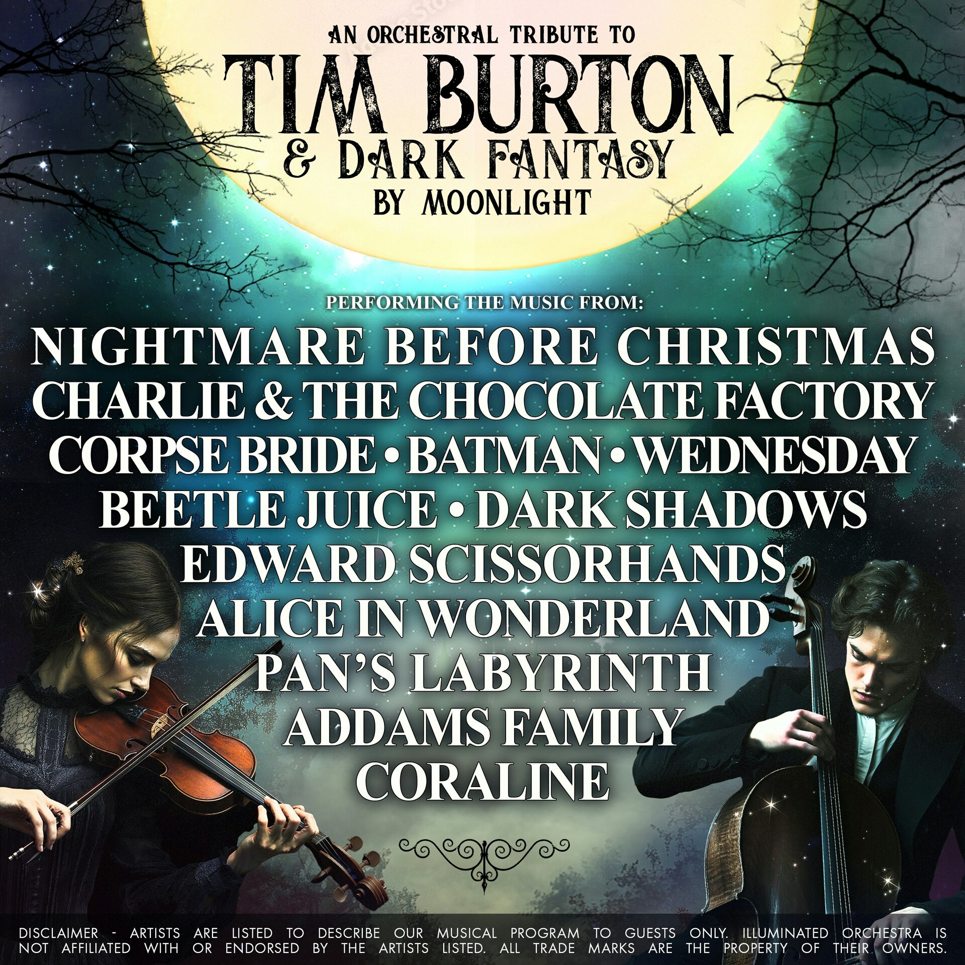 Tim Burton And Dark Fantasy By Moonlight, United Kingdom, 2025