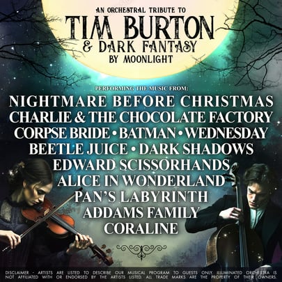 Tim Burton And Dark Fantasy By Moonlight