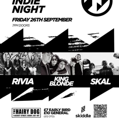 Rivia, King Blonde & Skal live at The Hairy Dog