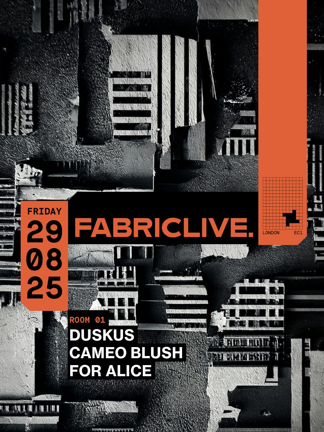 Fabriclive: Duskus, Cameo Blush, For Alice, United Kingdom, 2025