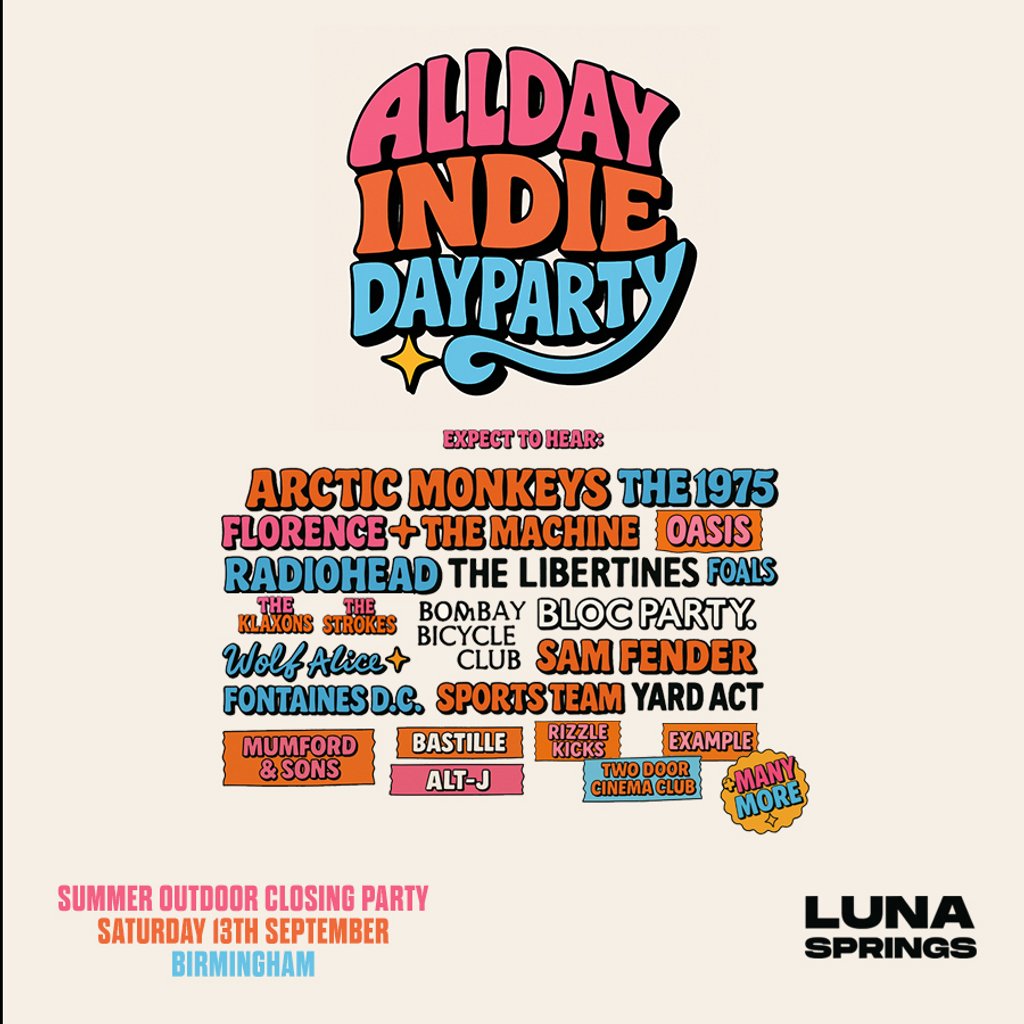 Allday Indie Outdoor Festival, United Kingdom, 2025