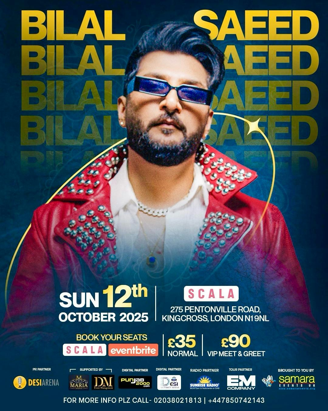 Bilal Saeed, United Kingdom, 2025