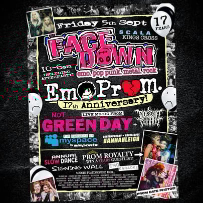 Face Down - Pop Punk, Metal, Emo Night London