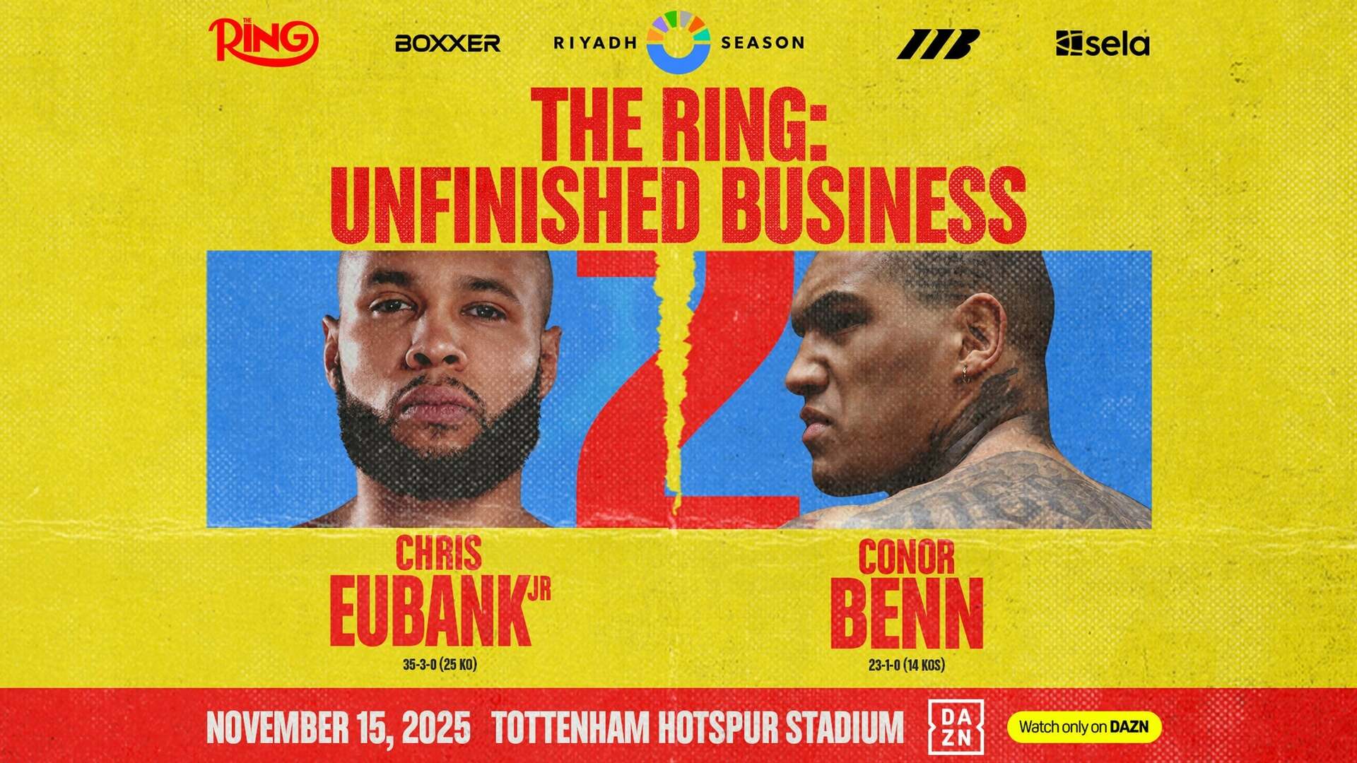 Chris Eubank Jr. V Conor Benn Rematch, United Kingdom, 2025