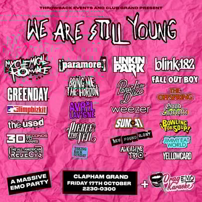 We Are Still Young - The Emo Karaoke Club Night