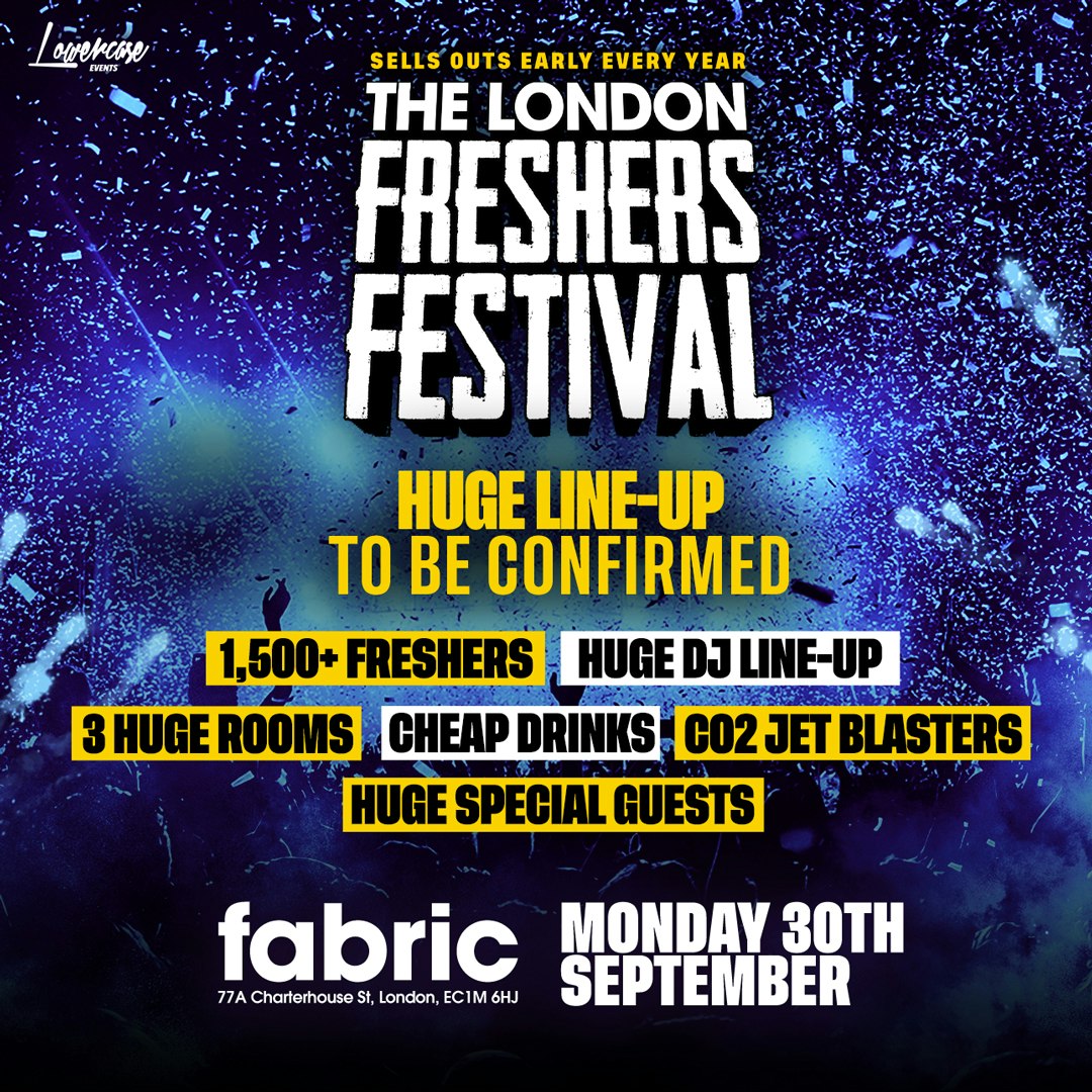 The London Freshers Festival, United Kingdom, 2025