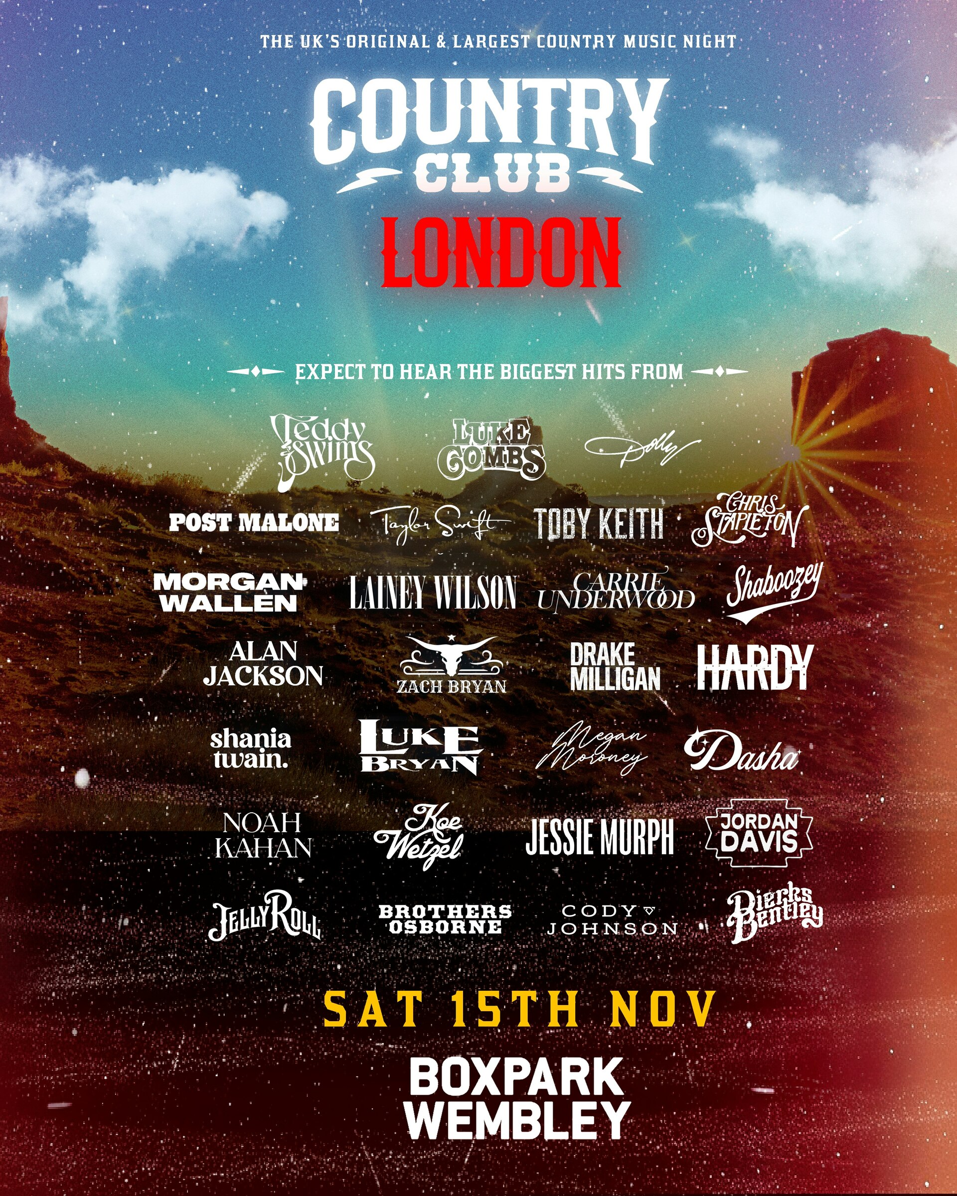 Country Club - Indoor Country Music Festival, United Kingdom, 2025