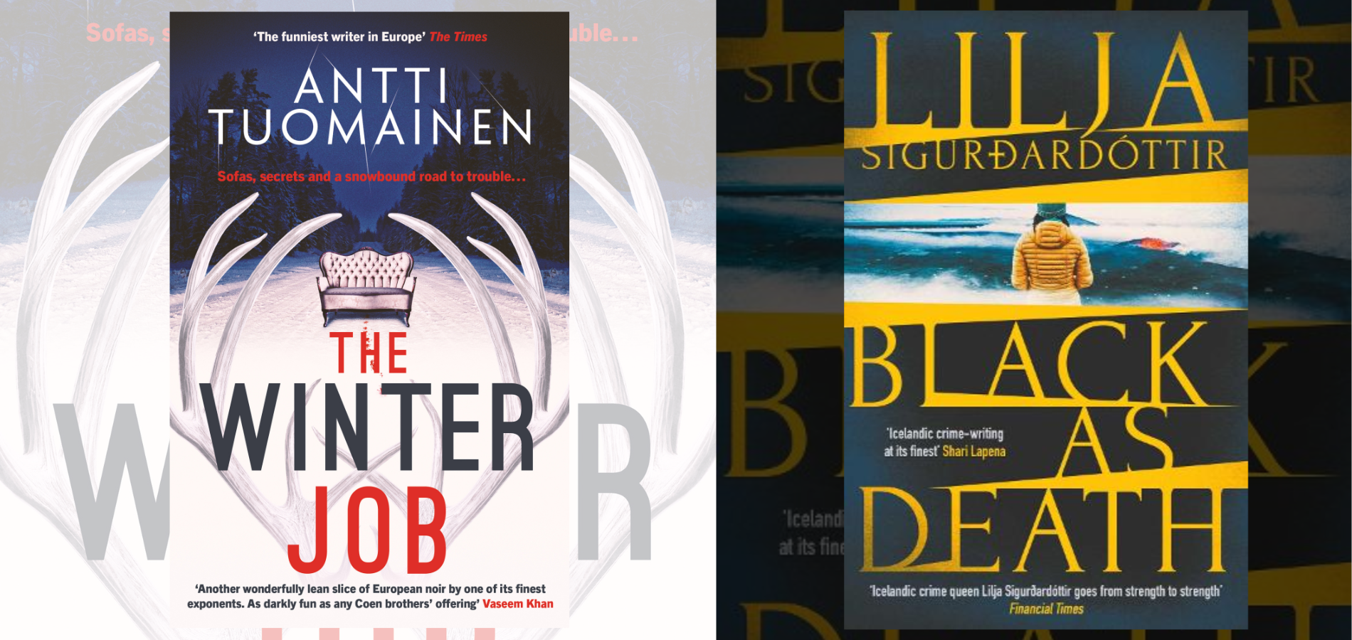 The Winter Job and Black as Death: Antti Tuomainen and Lilja Sigurdardottir with Neil McKay, United Kingdom, 2025