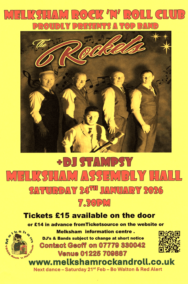 The Rockets + DJ Stampsy at Melksham Rock'n'Roll Club, United Kingdom, 2026