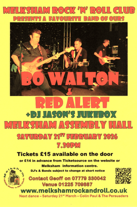 Bo Walton at Melksham Rock'n'Roll Club