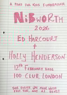 Nibworth 2026: Ed Harcourt + Holly Henderson