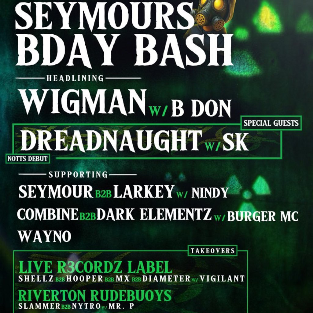 ChemicalWarfare Presents:Seymour's Bday Bash, United Kingdom, 2026