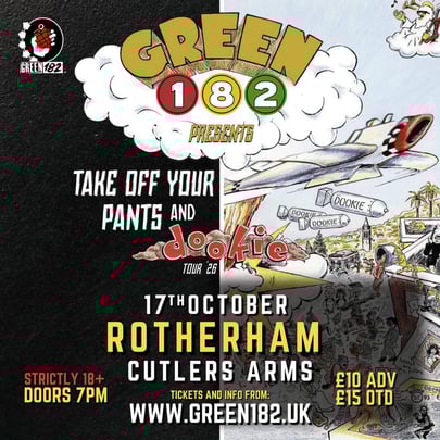 GREEN 182 - Take Off Your Pants & Dookie Tour 2026!