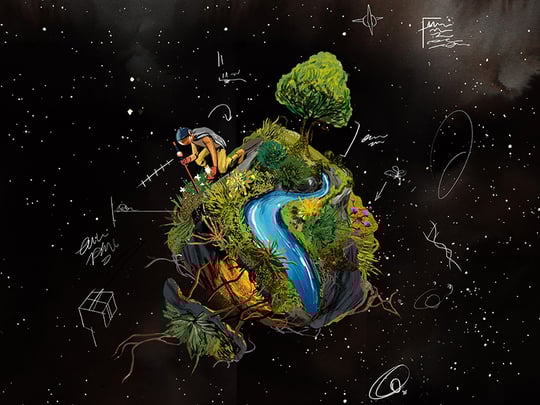 Half a String TINY PLANET