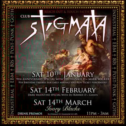 Club Stigmata with Dj FRANKIE D and Guests