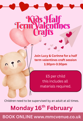 Kids half term Valentine's crafts