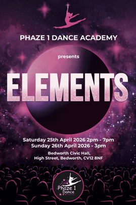Phaze 1 Dance Academy presents'Elements'2026