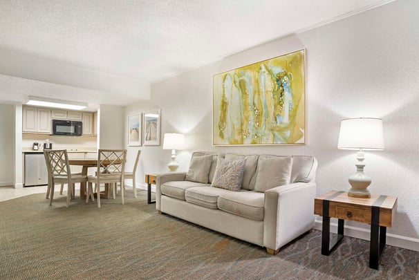 Two King Suite Street Kitchenette