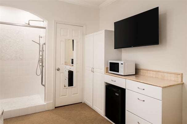 1 Queen Bed - Shower Only