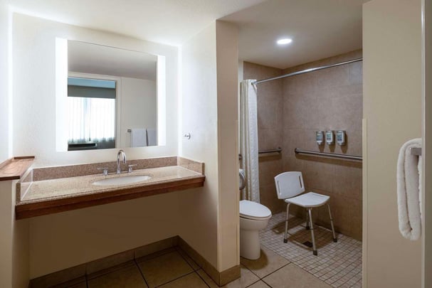 ADA King Suite Roll In Shower