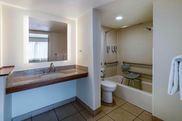 ADA King Suite Bathroom with Tub