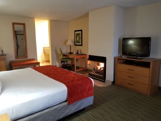 King Guest room with Fireplace