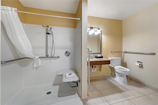 ADA - 1 Queen Bed w/ Roll In Shower
