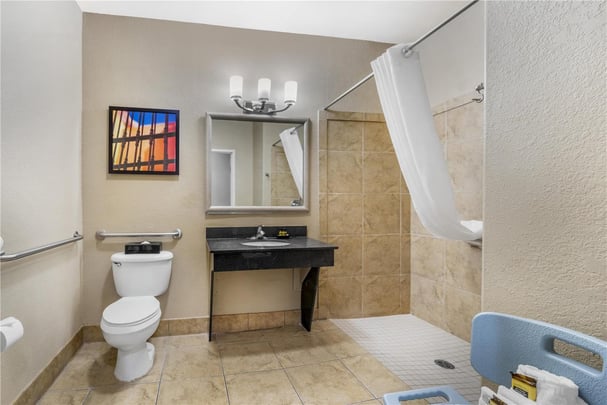 ADA - 1 King Bed w/ Roll In Shower