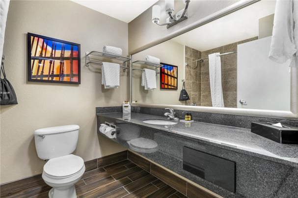 1 King Bed w/ Sofabed