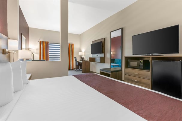 Suite - 1 King Bed w/ 2 TVs