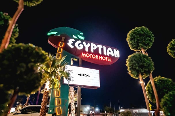 Egyptian Signs at Night