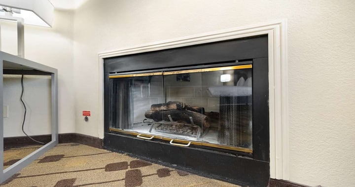 King suite with fireplace