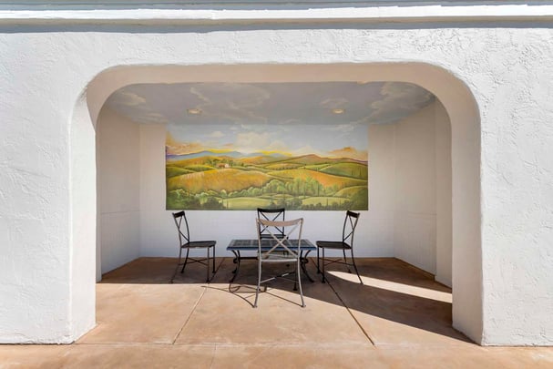 Covered Pool Seating